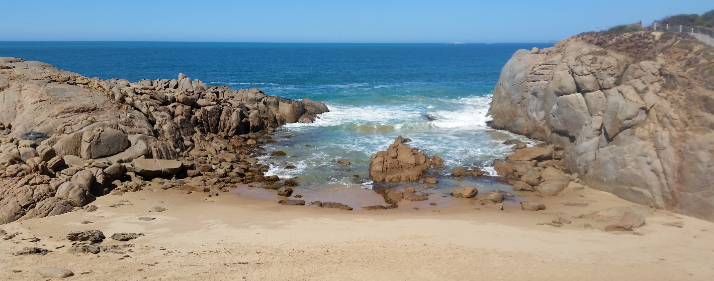 rocks and beach